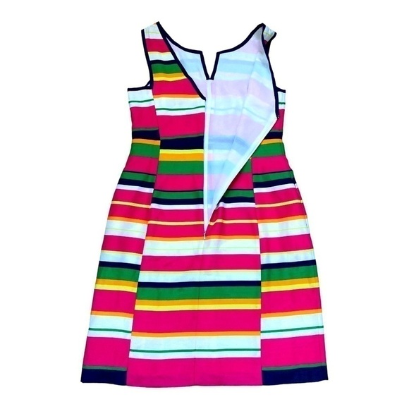 Laundry by Shelli Segal bold multi color stripe fitted shift dress - Picture 10 of 10